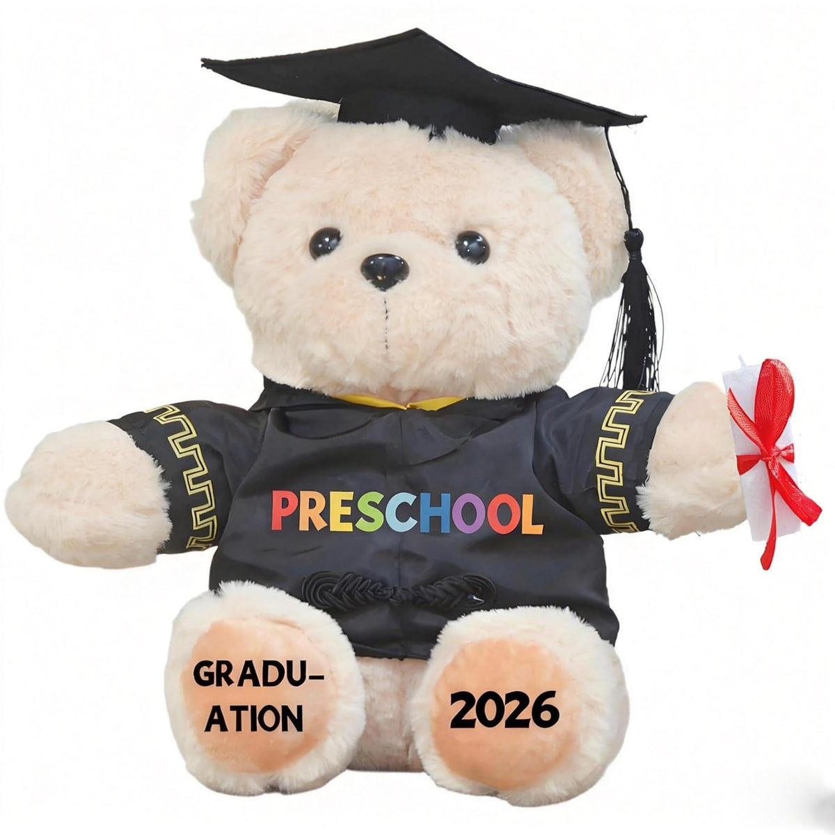 Weimaro preschool graduation bear 9-inch plush keepsake for kids.