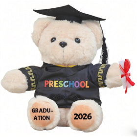 Weimaro preschool graduation bear 9-inch plush keepsake for kids.