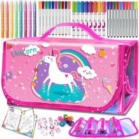 weirtoya 56-pcs markers with tote bag for organized art on the go