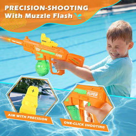 Weirtoya durable ABS build withstands active outdoor use during summer battles.