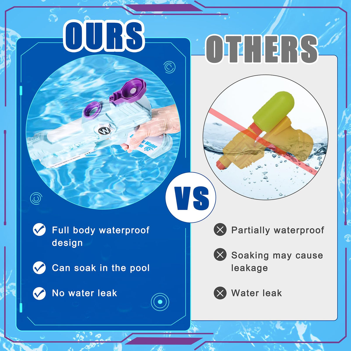Weirtoya summer design water blaster suits pool or beach outings for all ages