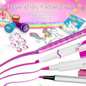 Weirtoya unicorn stamps for quick, playful art stamping.