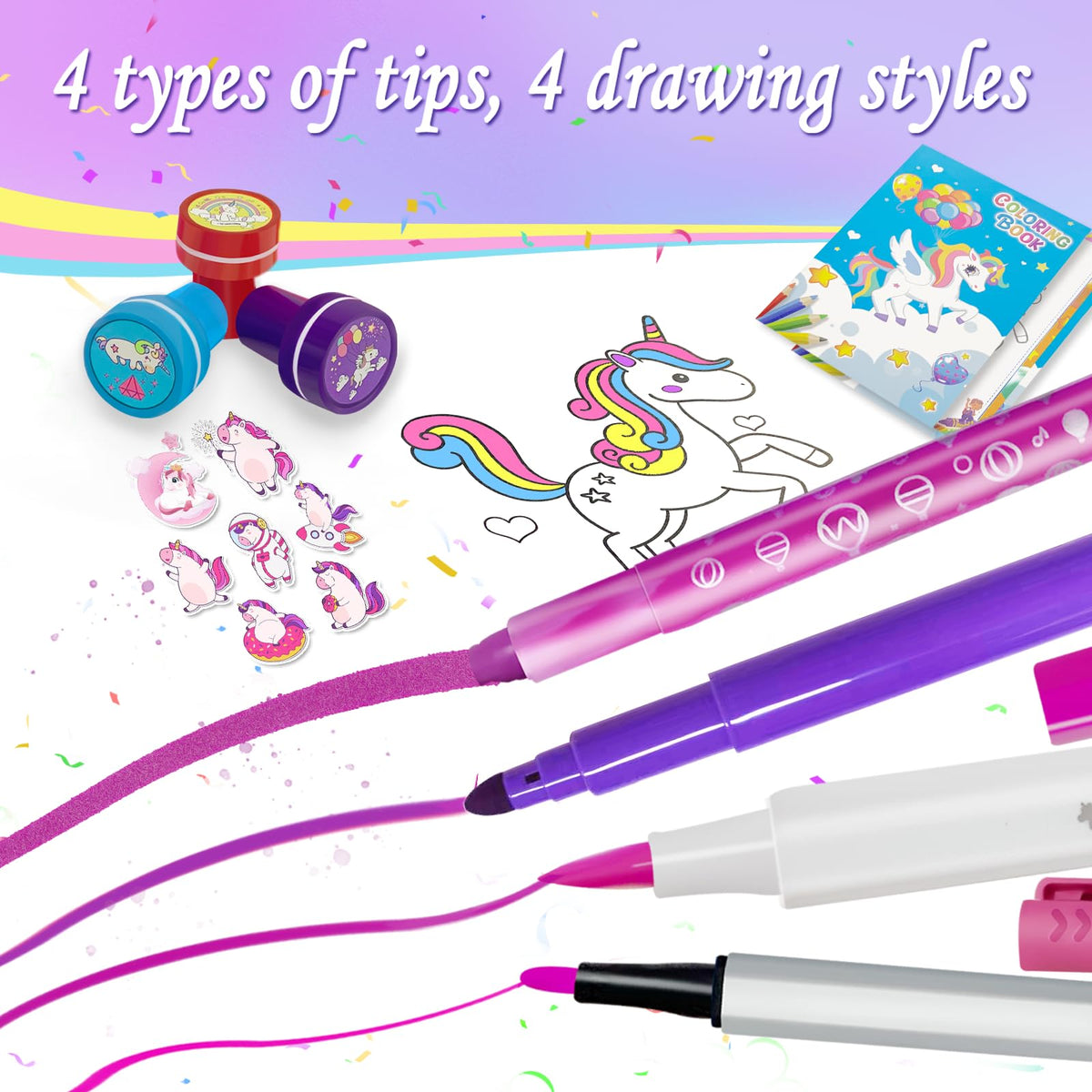 Weirtoya unicorn stamps for creative textures
