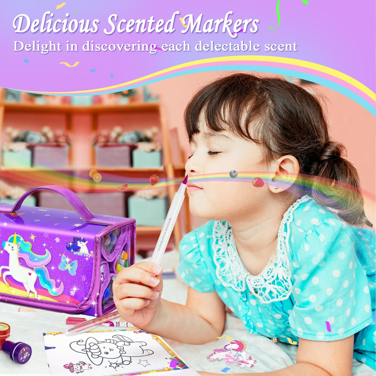 Weirtoya unicorn stickers add sparkle to crafts