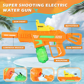 Weirtoya water gun detachable magazine 300ml keeps battles flowing longer.