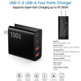 Braided nylon USB-C to USB-C cable, 6.6 feet, for fast charging with Weishan.
