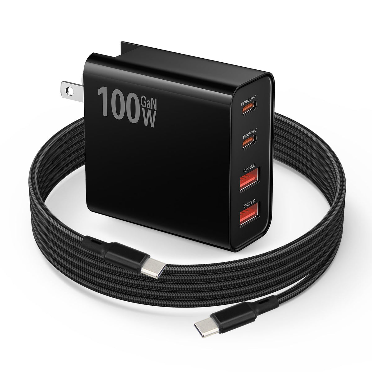 Weishan PD100W USB-C wall charger powering DJI Mini 4K and other drones efficiently.