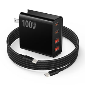Weishan PD100W USB-C wall charger powering DJI Mini 4K and other drones efficiently.