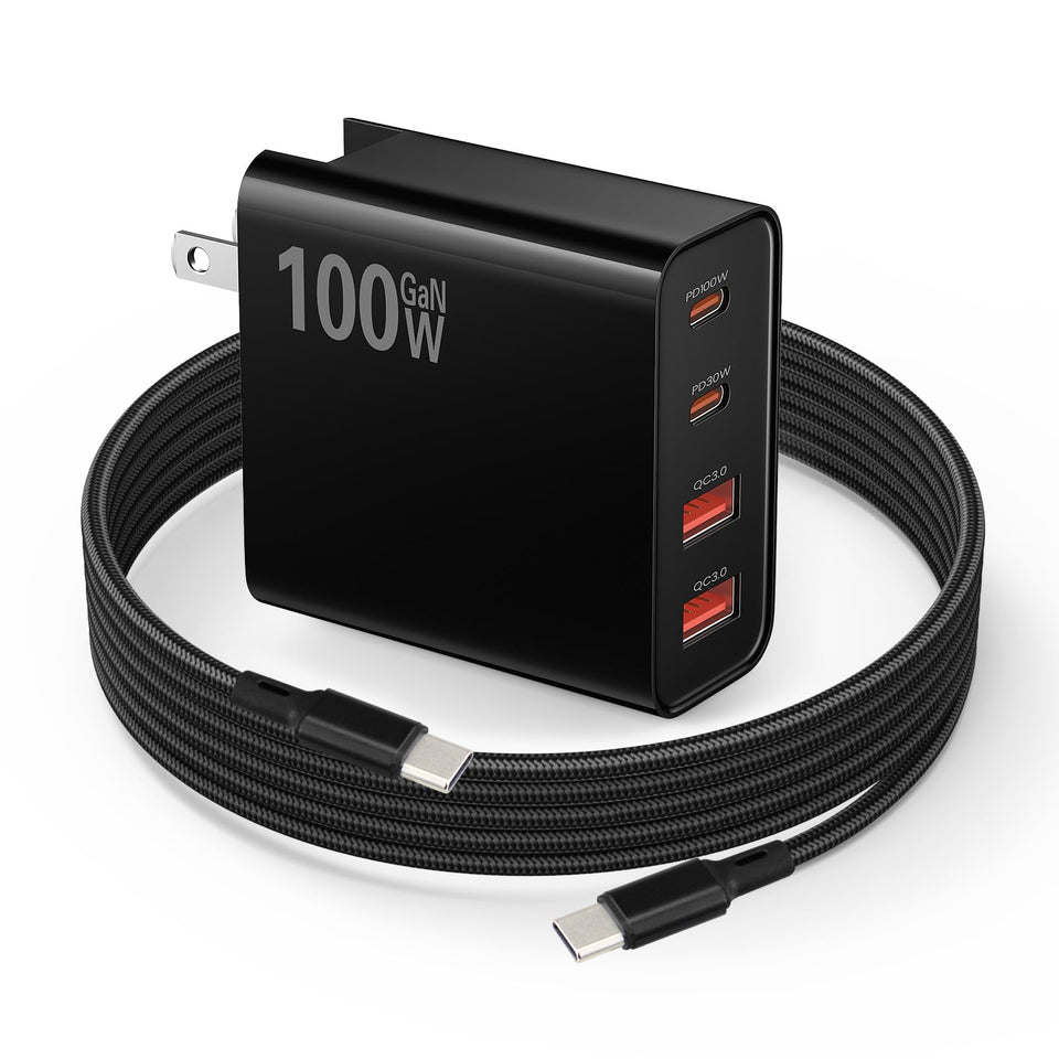 Weishan PD100W USB-C wall charger powering DJI Mini 4K and other drones efficiently.