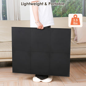 WELGEE dual-color puzzle board white or black to match décor