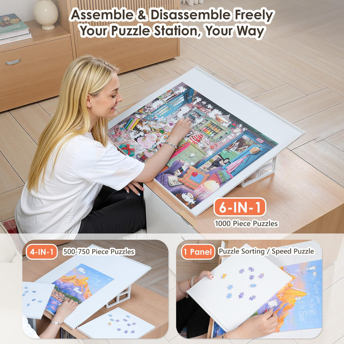 WELGEE ultralight puzzle easel in durable ABS plastic
