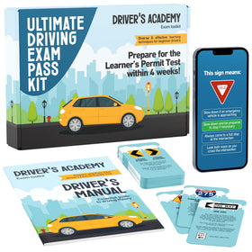 WELL BALANCED Driving Exam Kit cover, a complete learning bundle for new drivers.