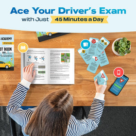 WELL BALANCED Teen studying with kit, ideal gift for new drivers.