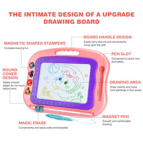 Wellchild easy-carry handle for portable, on-the-go drawing.
