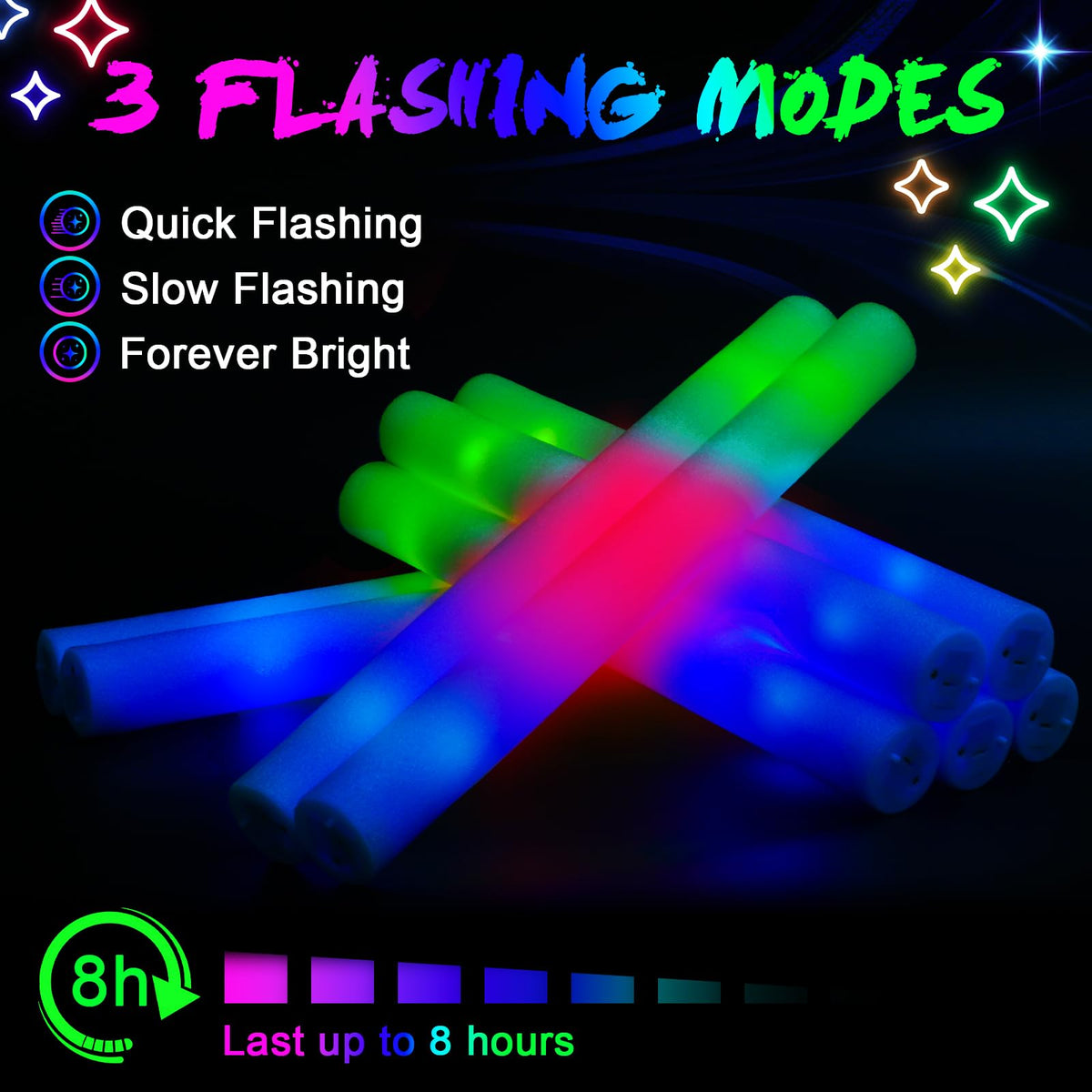 Wellent glow sticks enhance concert atmospheres with dynamic lighting.