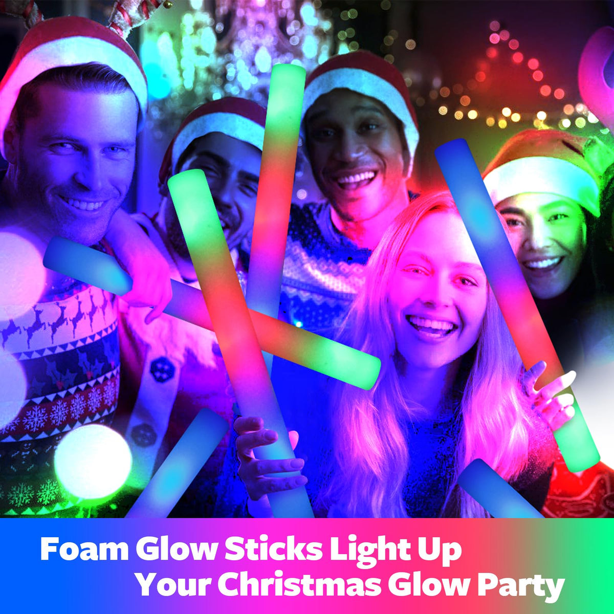 Wellent glow sticks with on off switch ready for use at any party