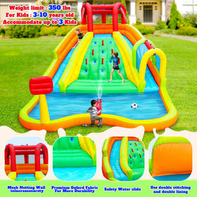 WELLFUNTIME arch water gun spray system providing interactive cooling during outdoor play