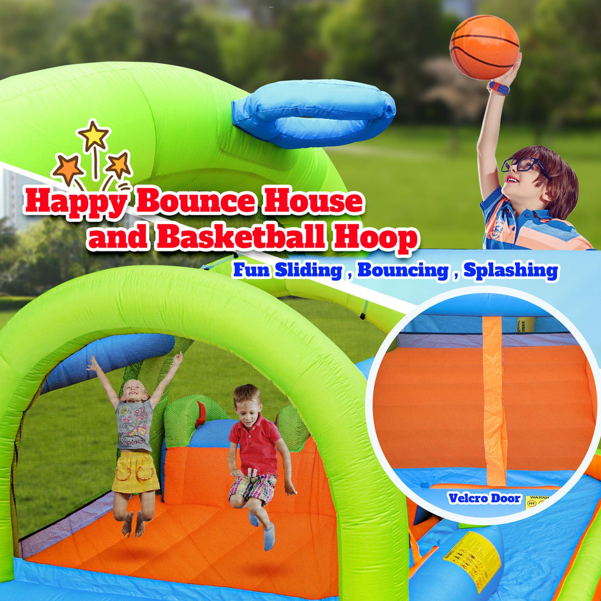 WellFuntime basketball ring encourages interactive games and teamwork during playtime