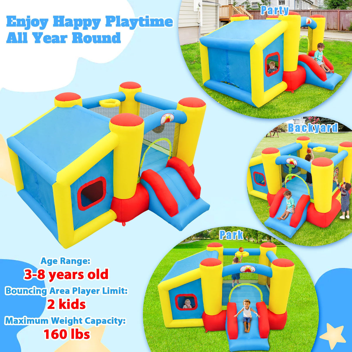 WellFUNTIME bounce house ball pit invites imaginative, active play among friends