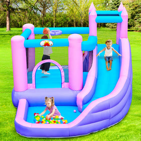WELLFUNTIME basketball hoop for cooperative shooting games.
