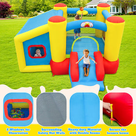 WellFUNTIME bounce house safety mesh ensures clear visibility and secure enclosure