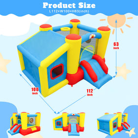WellFUNTIME bounce house slide offers quick, enjoyable descents during playtime