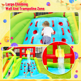 WellFUNTIME bouncy castle corner view for imaginative play and fairy-tale vibes