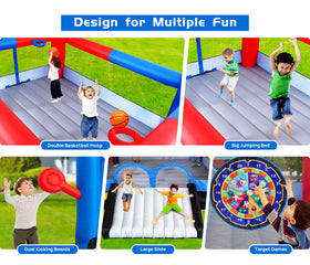 WELLFUNTIME dual basketball hoops encourage energetic shooting sessions