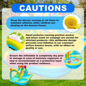 WELLFUNTIME large family-friendly inflatable park for backyard gatherings.