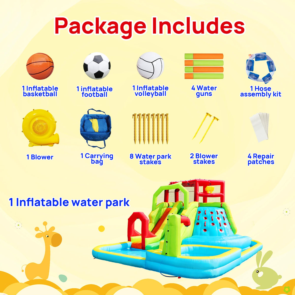 WellFUNTIME giant paddling pool activity scene supports multiple children at once