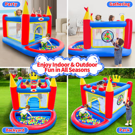 WELLFUNTIME bounce house ball pit area invites imaginative, tactile play