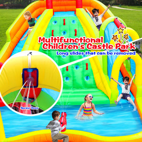 WELLFUNTIME jumping castle with air blower enabling quick setup and safe play