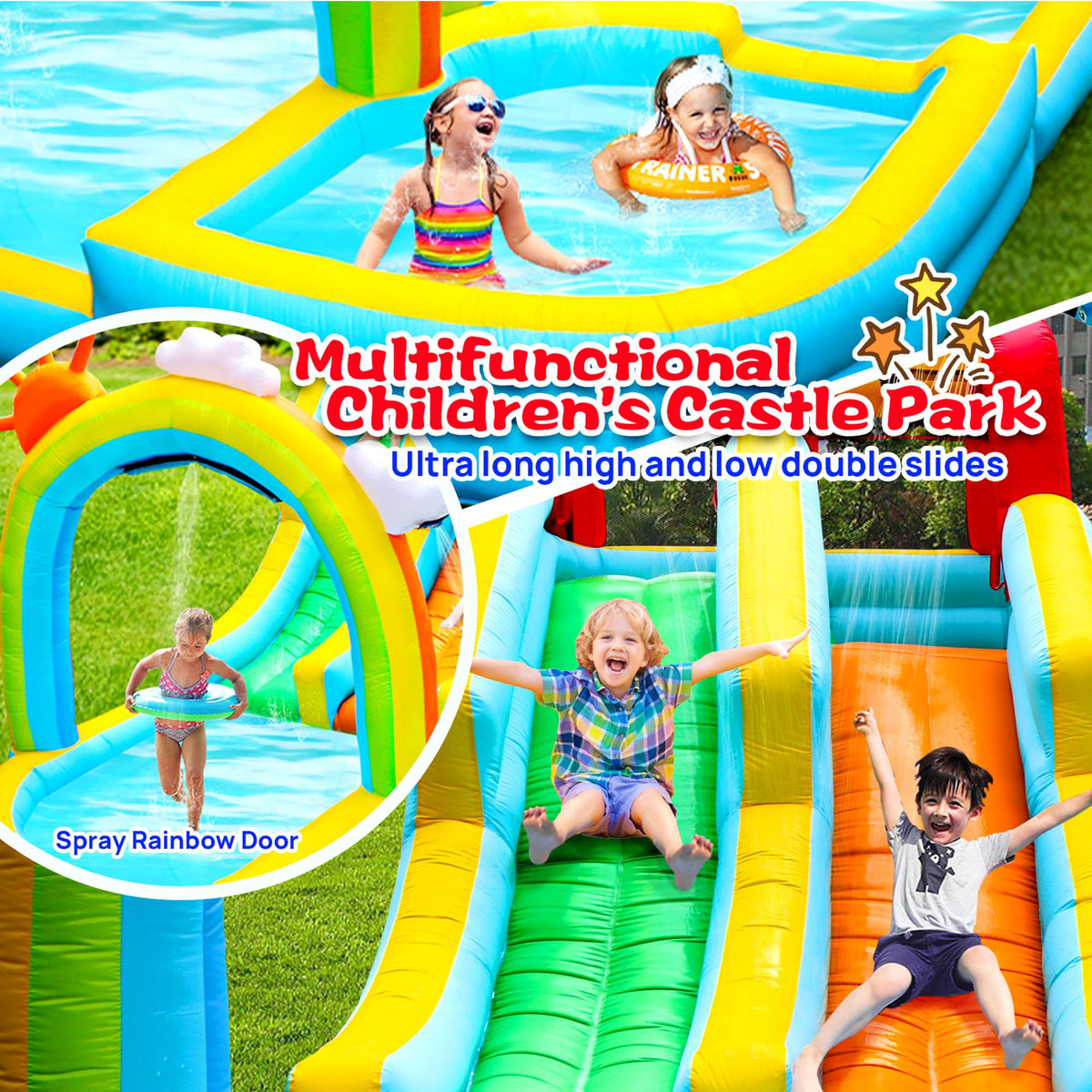 WELLFUNTIME rock climbing wall invites safe, adventurous climbing for kids.