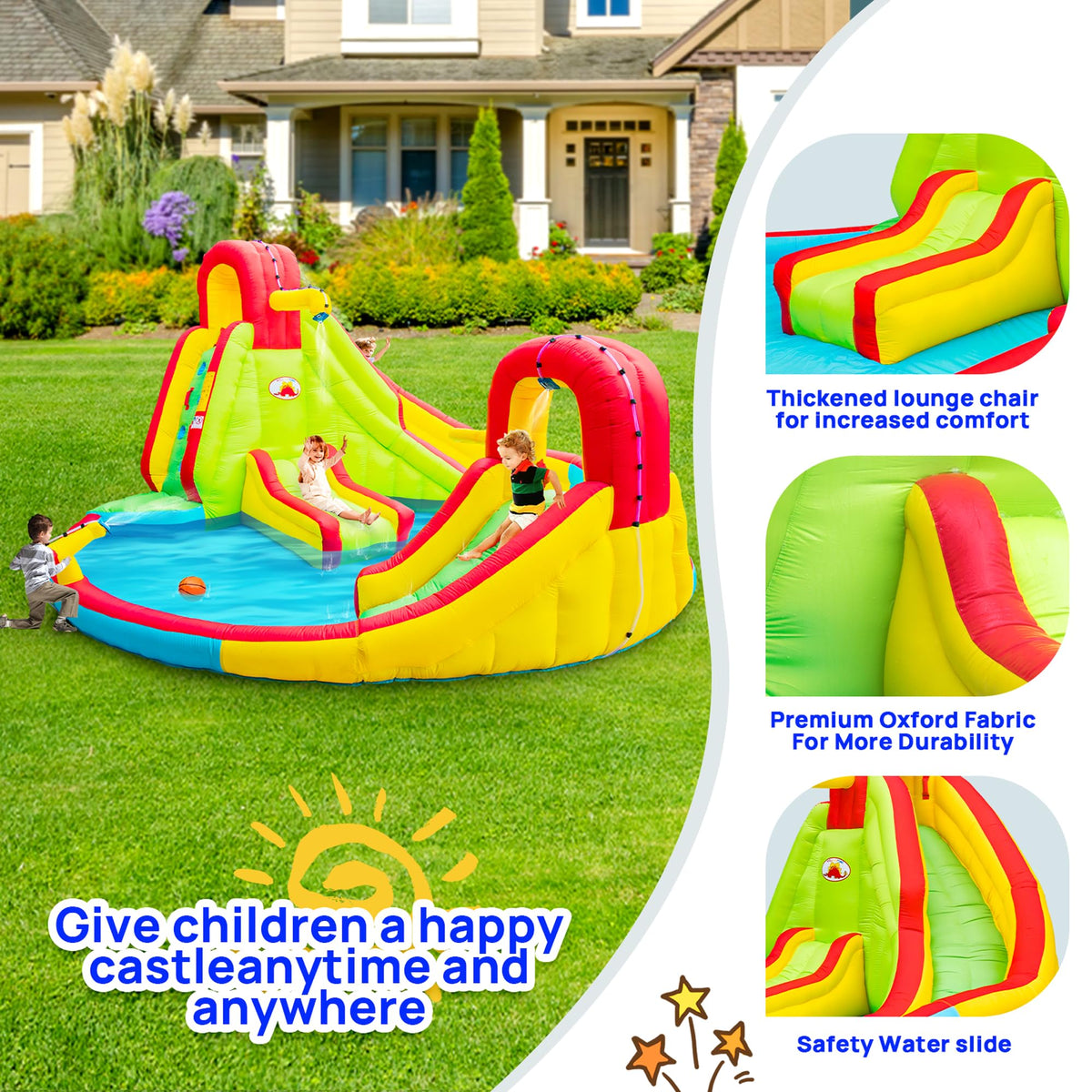 WellFUNTIME water spray feature in action during play