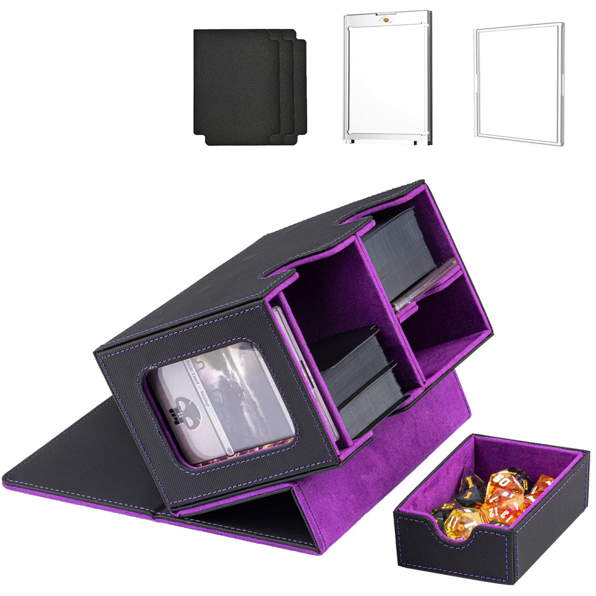 WELLMILLER MTG Deck Box with external display window shows deck identity clearly
