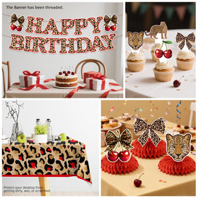Wellspar cupcake toppers bring cute cheetah accents to desserts.