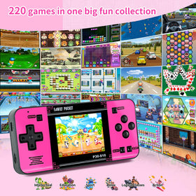 WELLST·G handheld game 3inch-lcd-screen: crisp visuals for immersive retro gameplay.