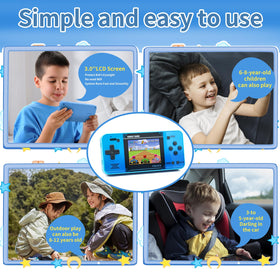 WELLST·G handheld game blue battery compartment, 860 mAh capacity enables longer play sessions.
