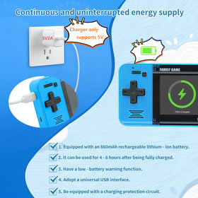 WELLST·G handheld game blue screen close-up shows vivid visuals for immersive play.