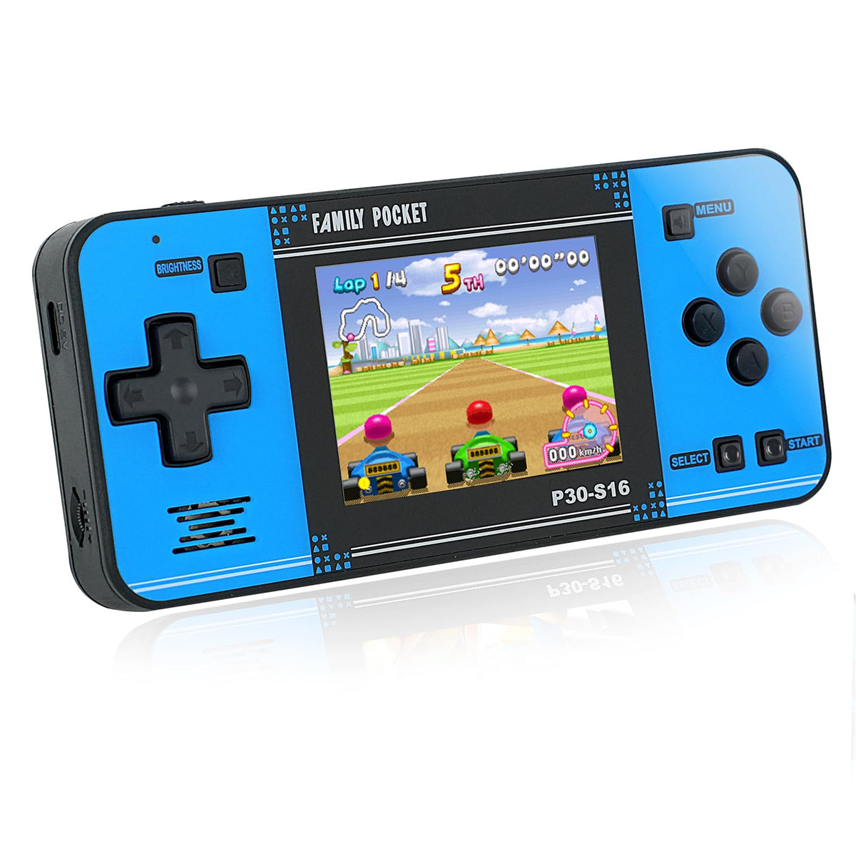 WELLST·G handheld game console with compact design for kid-friendly portability.