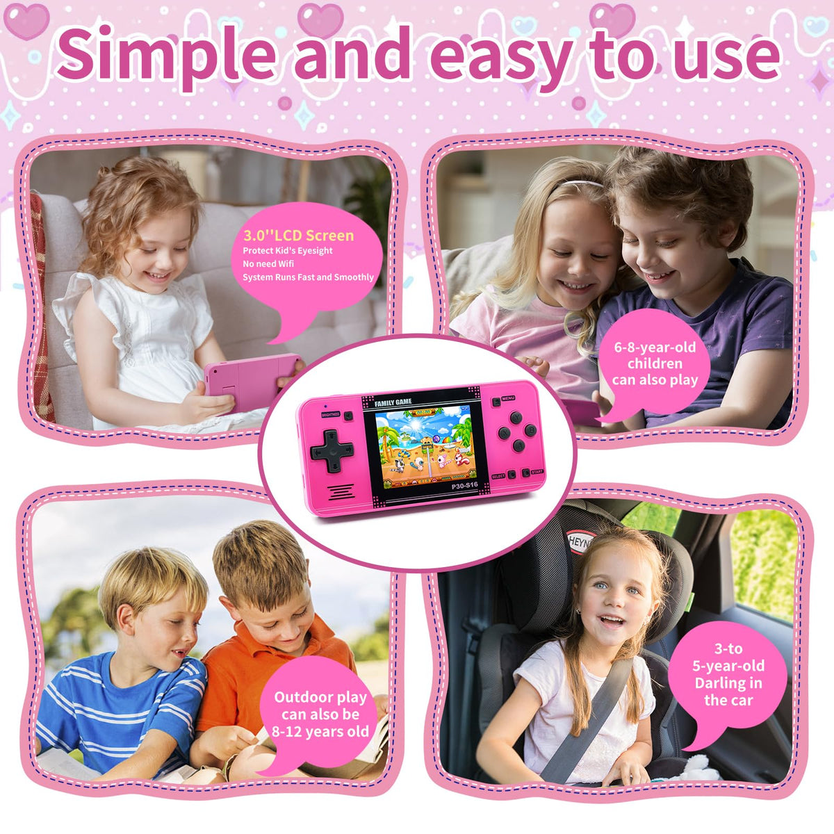 WELLSTG P30S battery icon shows rechargeable 860mAh power for extended outdoor play.