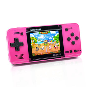 WELLSTG P30S red handheld front view highlights kid-friendly arcade design for portable entertainment.