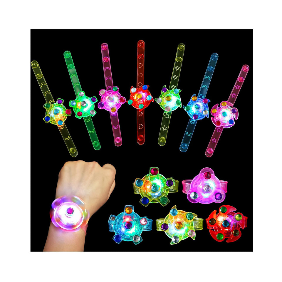 Wellvo 48-pack LED glow bracelets illuminate crowds for bulk party favors