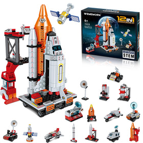 WEMEMORN Space Exploration Shuttle box front ready for imaginative play.