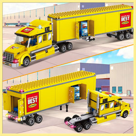 WEMEWEME City Delivery Truck building set for creative city builds.