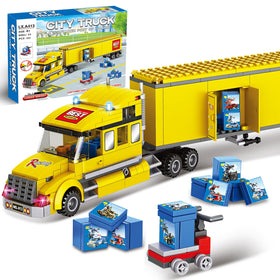 WEMEWEME City Delivery Truck cab detachable for realistic play and easy reassembly.