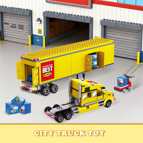 WEMEWEME City Delivery Truck trailer detach for flexible configurations.