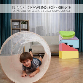 WENKIP soft fabric climber foam blocks promote safe exploration and balance during toddler play.