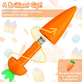 WenmthG carrot money box textured shell highlights durable, long-lasting Easter gifting.