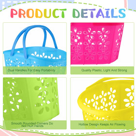 Wenqik Easter grass confetti yellow spread at basket bottoms to cushion eggs
